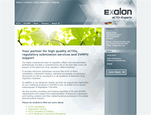 Tablet Screenshot of exalon.com